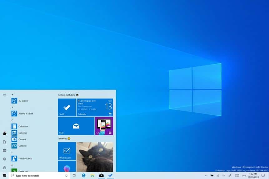 Windows 10 Avril 2019 Update Sandbox Paramètres Et Thème Clair